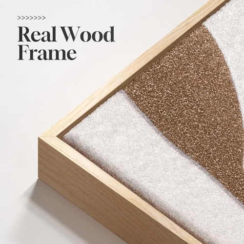Framed Boho Coastal Ocean Wall Art, Long Horizontal Beach Decor, 20x60 Inch - Image 5