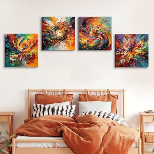Colorful Abstract Wall Art Fantasy Splash Liquid Picture Wall Decor Graffiti - Image 4