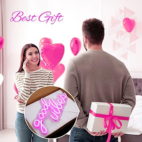 Olekki Pink Good Vibes Neon Sign - Image 7