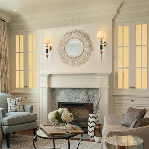 Imitated Silk White Shade Modern Wall Scone Indoor Wall Light Fixtures - Image 2