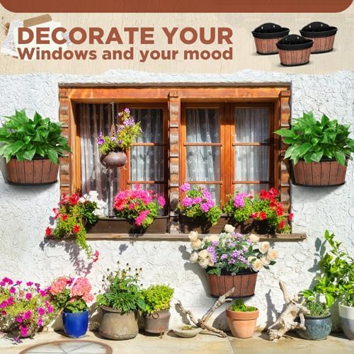 Layhit 6 Pcs Wall Hanging Planters, 13.78 Inches - Image 3