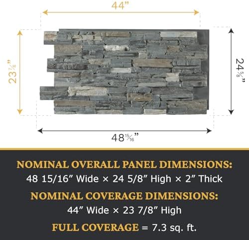 AZ Faux High-Density Polyurethane Faux Stone Wall Covering Panels - Image 3