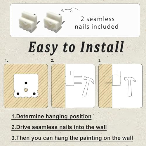 KBKBART Vintage Wall Art Framed, Retro Countryside Autumn Wildflower Field - Image 5