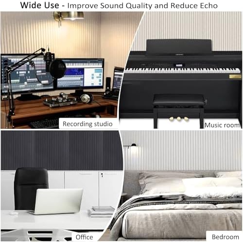 Large Acoustic Wall Panels, 5 Pack, Light Camel - Image 6