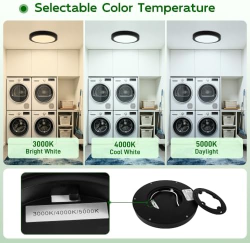 hykolity 7 Inch Selectable CCT LED Round Flat Panel Light - Image 2