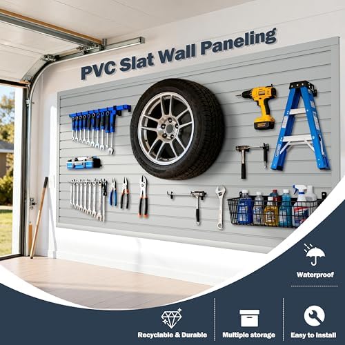 Slat Wall Paneling 4 x 8ft, Slatwall Garage Wall Organizer - Image 2