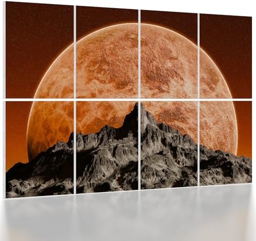 UMIACOUSTICS 8 Pcs 0.7Inch Thick Art Acoustic Panels, Total 47.2” x 31.5” by UMIACOUSTIC