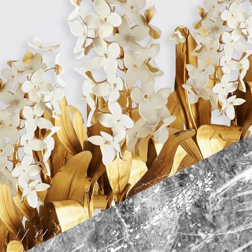 Framed Modern Luxury Gold Wall Art, 3 Piece 16x24 In - Image 4