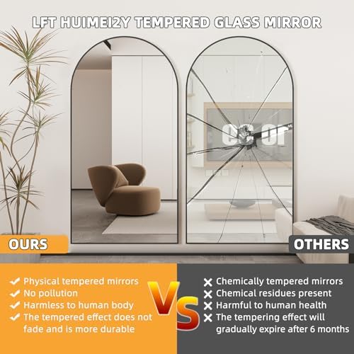 LFT HUIMEI2Y 76"x34" Arch Full Length Mirror - Image 5