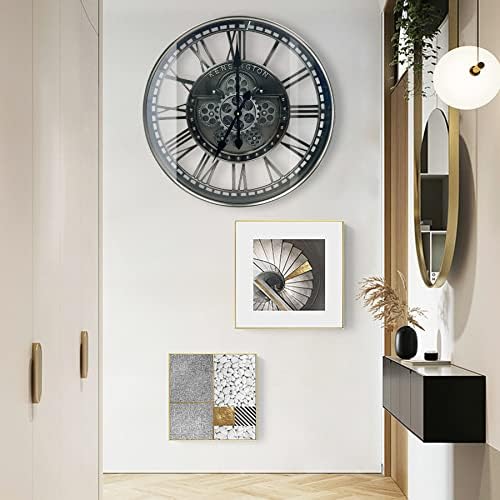 Real Moving Gears Wall Clock Large Modern Metal Clocks - Image 5