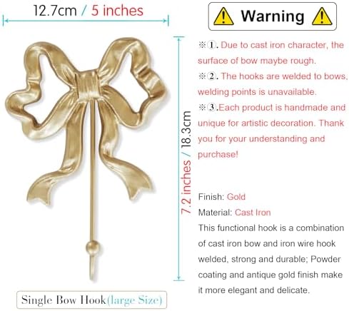 Single Bow Hook, Size:5x7.3 inches - Image 4