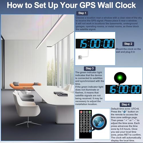 CHKOSDA 28 Inch Oversized Digital Wall Clock - Image 4