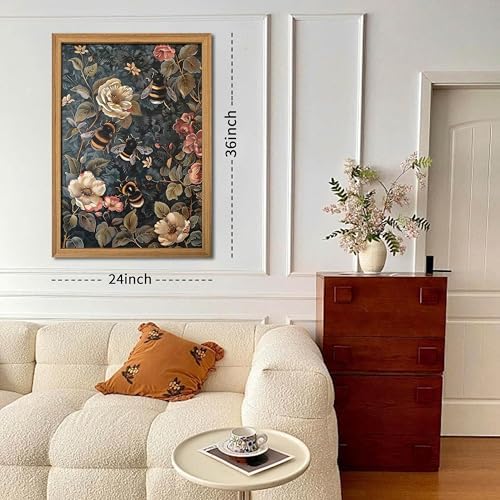 Framed 3D Textured Vintage Wall Art - Image 3