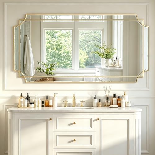 59"x30" Large Rectangle Beveled Mirror by ReflectPerfectionEveryDay