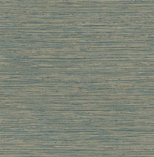 RoomMates Teal Dimensional Grasscloth Peel and Stick Wallpaper by RoomMates