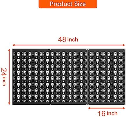 TORACK 3 PCS Metal Pegboard Panels - Image 2