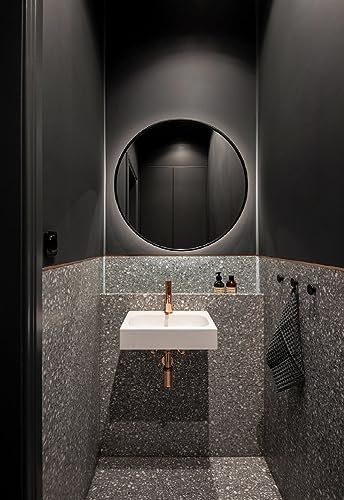 15.7" x 197" Dark Grey Wallpaper Dark Grey Peel and Stick Wallpaper Matte Grey - Image 6