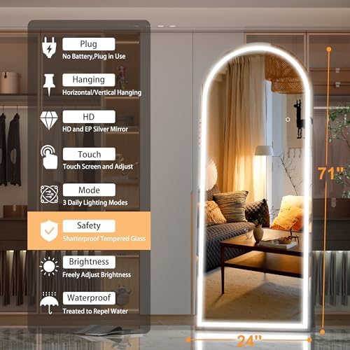 Hasipu 71" X 24" Full Length Mirror - Image 2