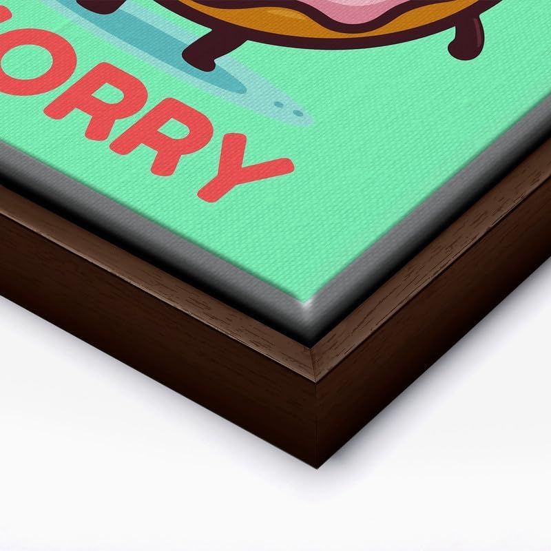 InkFlow Posters Donut Worry Canvas Poster - Image 2