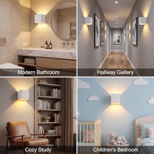 Battery Operated Wall Sconces, 12W Motion Sensor Light Indoor, 6000mAh Wall - Image 4