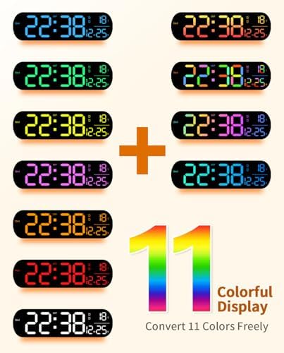 14" Large Digital Wall Mount Clock, Count Down Timer - Image 5