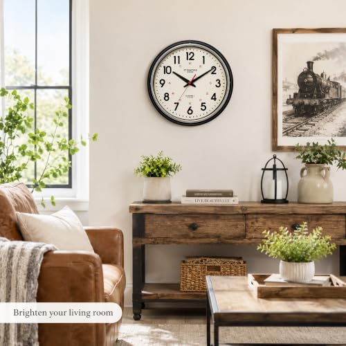 Wall Clock Metal 12.4" Countryside Style Wall Clocks Retro Vintage Classical - Image 7