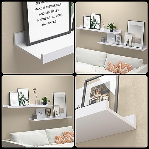Boswillon Floating Shelves Set of 2, Long Wall Shelf - Image 4