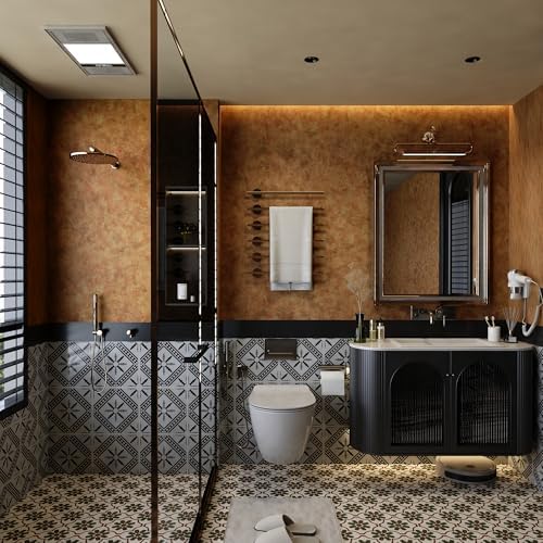 BAYYA Mid Century Modern Wallpaper Copper Peel Stick Wallpaper 31.5"x591" - Image 4