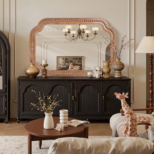 24x36 Inch Farmhouse Beaded Wall Mirror - Image 4