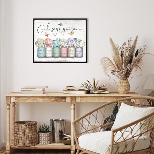 God Says You Are Wall Art: Inspirational Quotes Christian Wall Art Bible Verses - Image 4