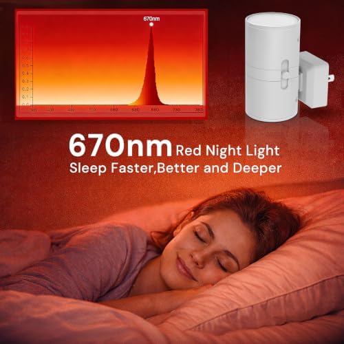 L LOHAS LED Red Night Light, Circadian Night Lights Plug into Wall, 2 Pack - Image 4