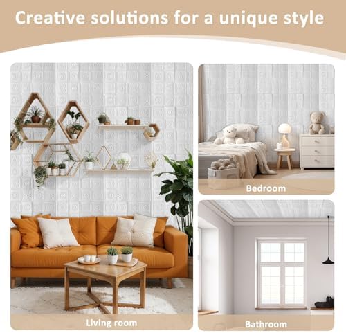 Nuanchu 20 Pcs 27.6 x 27.6 Inch Ceiling Tiles Peel and Stick - Image 5