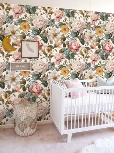 Orainege Vintage Floral Peel and Stick Wallpaper - Image 6