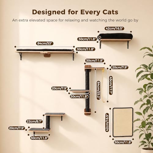 PAWZ Road Cat Wall Shelves, Modern Cat Wall Furniture - Image 3