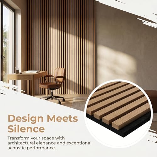 Wood Slat Acoustic Panels, 94.5 x 12.6 Inch - Image 6