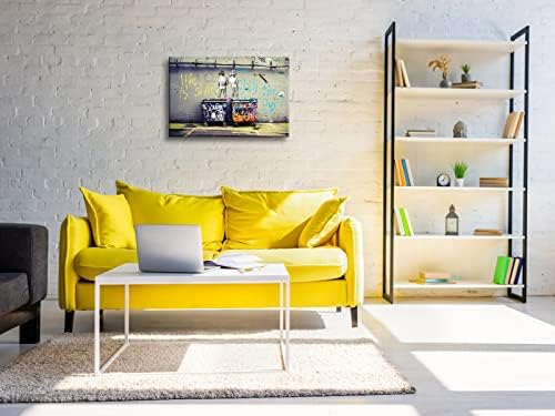 Wieco Art Banksy Graffiti Canvas Wall Art, Life is Short Chill the Duck Out - Image 3