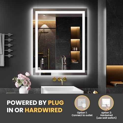 LOAAO 28"X36" LED Bathroom Mirror - Image 6