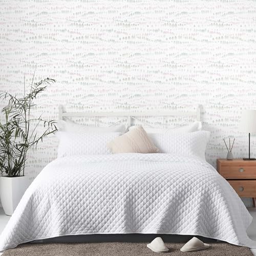 Heroad Boho Peel and Stick Wallpaper Pink/Colorful Contact Paper 17.3''x78.7'' - Image 6