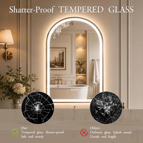 Saliwa Arched Bathroom Mirror - Image 6