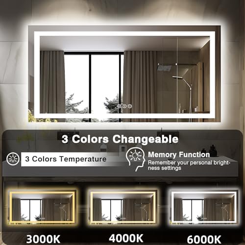 EchosLife 60"x28" LED Bathroom Mirrors - Image 4