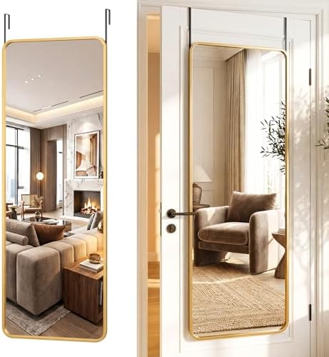 Antok 58" x 20" Full Length Over-the-Door Mirror, Hanging Mirror - Image 2