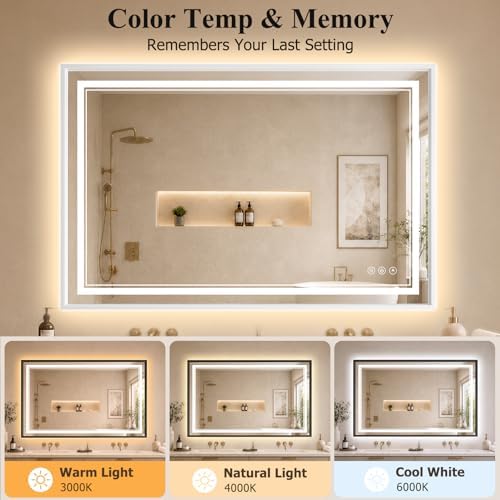 36"x48" LED Bathroom Mirror - Image 6