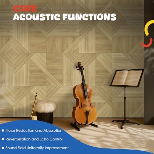 6 PCS Acoustic Wall Panels for Home Studios Offices Home Theaters - Image 3