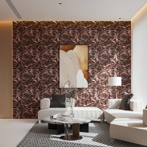 STICKGOO Diamond Wall Panels, Antique Copper, 33 Pack - Image 3