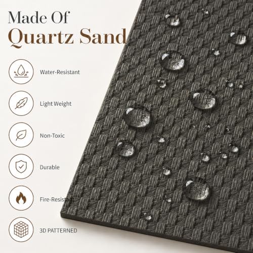 VooBang 8-Pack 3D Wall Panels, Quartz Sand Mixed Material, Bendable & Cut-Free - Image 4