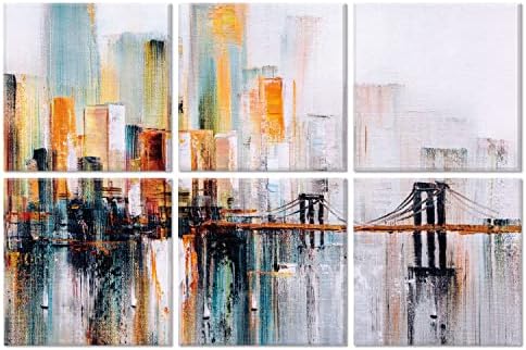JBER Art Acoustic Panels 72" x 48", Brooklyn Bridge by JBER