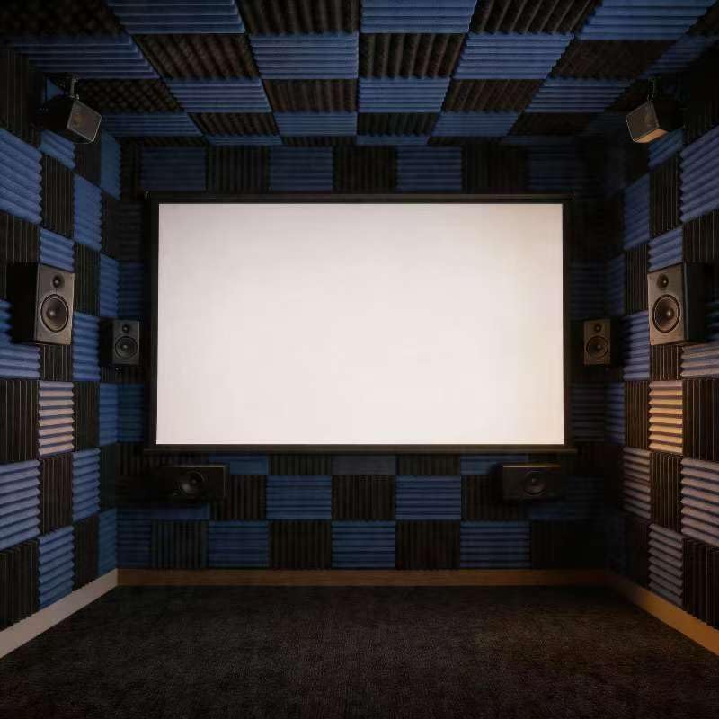 52 Pack Black blue 1" x 12" x 12" Acoustic Wedge Studio Foam Sound Absorption - Image 5