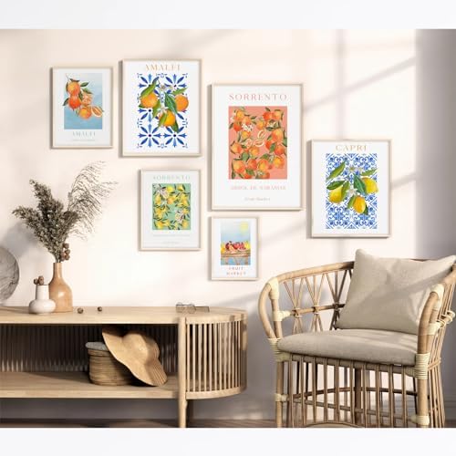 Baccone Fruit Wall Art Kitchen Artwork Wall Decor Fruit Market Prints Poster - Image 5