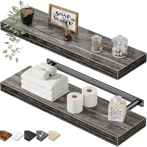 QEEIG Bathroom Long Floating Shelves by QEEIG