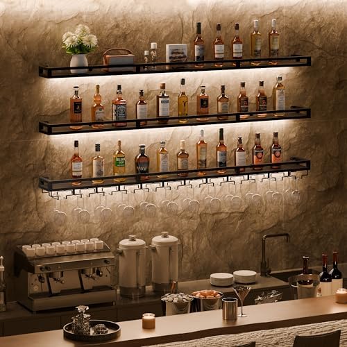 RGB LED Wall Mount Wine Rack - Image 3